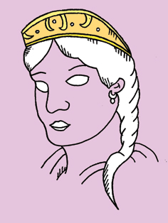 Hera<br>Drawing by Agustín Croxatto